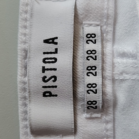 Pistola Skinny Ankle Jeans Mid Rise Bright White Size 28 - Picture 11 of 13